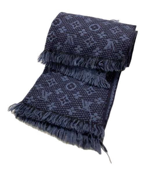 LOUIS VUITTON（ルイ ヴィトン）LOUIS VUITTON (ルイ ヴィトン) マフラー・モノグラム クラシック ネイビーの古着・服飾アイテム