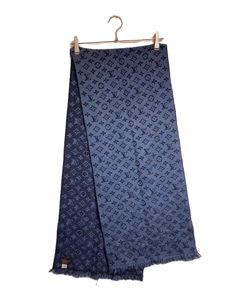 LOUIS VUITTON（ルイ ヴィトン）LOUIS VUITTON (ルイ ヴィトン) マフラー・モノグラム クラシック ネイビーの古着・服飾アイテム