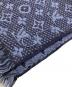中古・古着 LOUIS VUITTON (ルイ ヴィトン) マフラー・モノグラム クラシック ネイビー：30000円