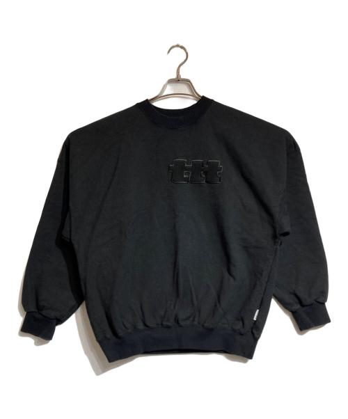 TTT MSW（ティー）TTT MSW (ティー) ロゴスウェット ブラック サイズ:Mの古着・服飾アイテム