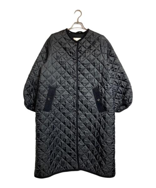 MACKINTOSH（マッキントッシュ）MACKINTOSH (マッキントッシュ) DULSIE EXキルティング パフスリーブ ロングコート ブラック サイズ:8の古着・服飾アイテム