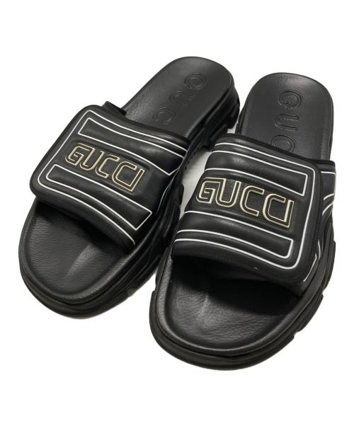 GUCCI（グッチ）GUCCI (グッチ) フラッシュトレックサンダル ブラック サイズ:11の古着・服飾アイテム