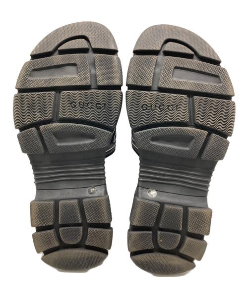 GUCCI（グッチ）GUCCI (グッチ) フラッシュトレックサンダル ブラック サイズ:11の古着・服飾アイテム