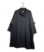 CABANキャバン）の古着「ウールギャバジン スタンドカラーコート」｜ブラック