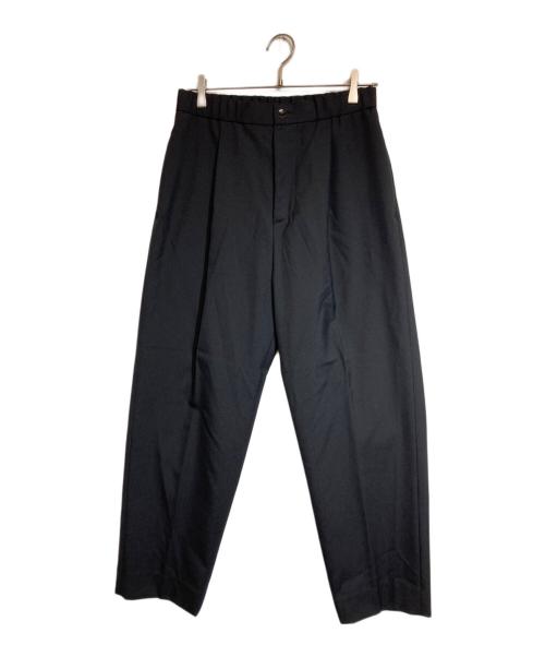 ATON（エイトン）ATON (エイトン) WOOL TROPICAL TAPERED EASY PANTS ブラック サイズ:04の古着・服飾アイテム