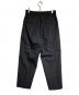 ATON (エイトン) WOOL TROPICAL TAPERED EASY PANTS ブラック サイズ:04：14000円