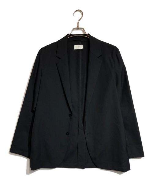 ATON（エイトン）ATON (エイトン) トロピカルウールテーラードジャケット ブラック サイズ:2の古着・服飾アイテム