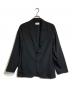ATON（エイトン）の古着「トロピカルウールテーラードジャケット」｜ブラック