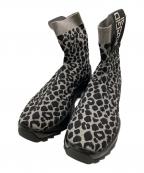 sergio rossiセルジオロッシ）の古着「レオパードソックススニーカー」｜グレー