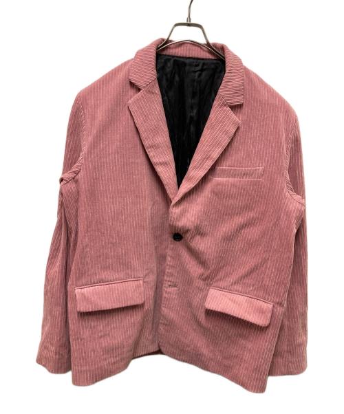 stussy（ステューシー）stussy (ステューシー) MIX WALE CORD BLAZER ピンク サイズ:Mの古着・服飾アイテム