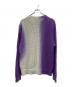 stussy (ステューシー) Dyed Loose Guage sweater パープル×アイボリー サイズ:Ｌ：10000円