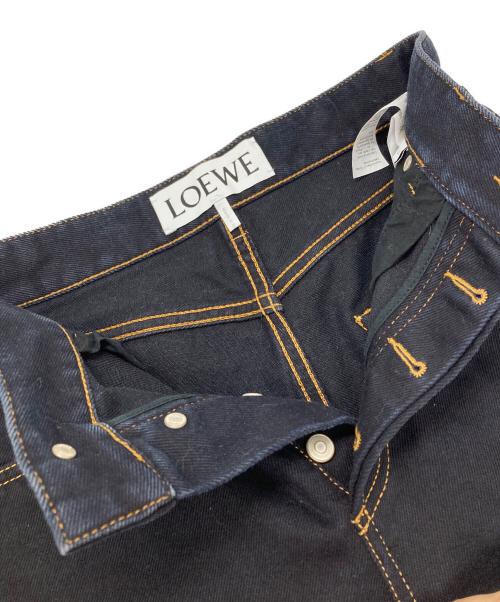 LOEWE（ロエベ）LOEWE (ロエベ) アナグラムポケットテーパードデニムパンツ インディゴ サイズ:34の古着・服飾アイテム