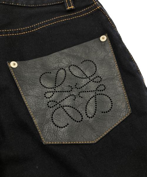 LOEWE（ロエベ）LOEWE (ロエベ) アナグラムポケットテーパードデニムパンツ インディゴ サイズ:34の古着・服飾アイテム