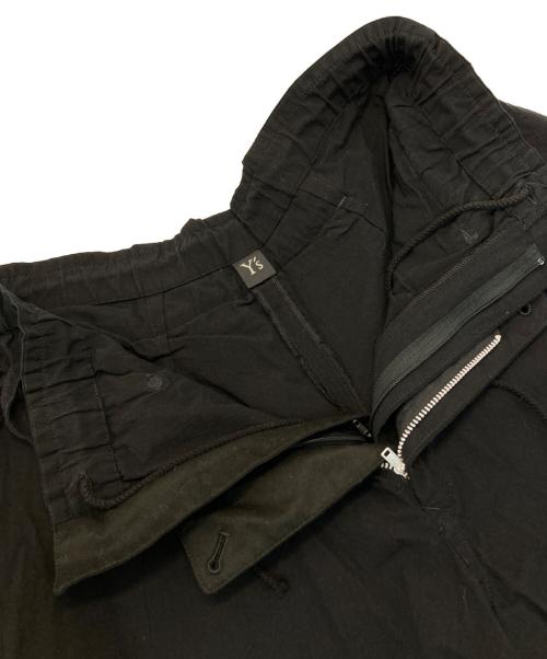 Y's（ワイズ）Y's (ワイズ) 20/- DENIM LAYERED PANTS ブラック サイズ:1の古着・服飾アイテム