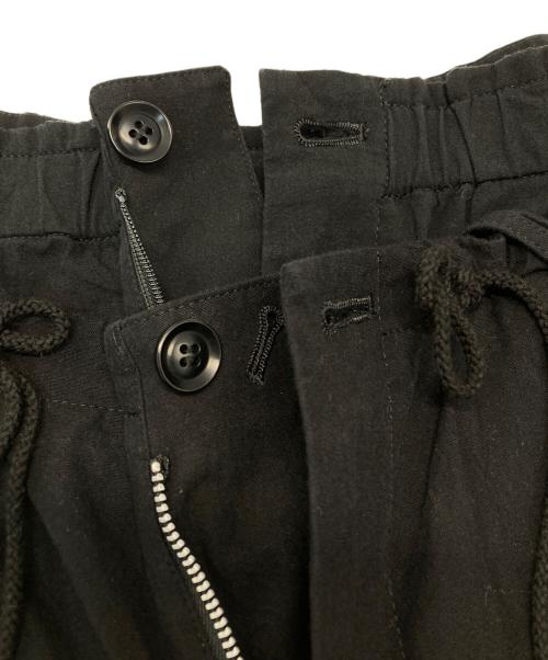 Y's（ワイズ）Y's (ワイズ) 20/- DENIM LAYERED PANTS ブラック サイズ:1の古着・服飾アイテム