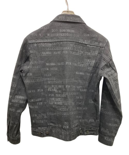 Thee Hysteric XXX（ジィ ヒステリックトリプルエックス）Thee Hysteric XXX (ジィ ヒステリックトリプルエックス) HAVE FUN TYPE LOGOデニムジャケット ブラック サイズ:Mの古着・服飾アイテム