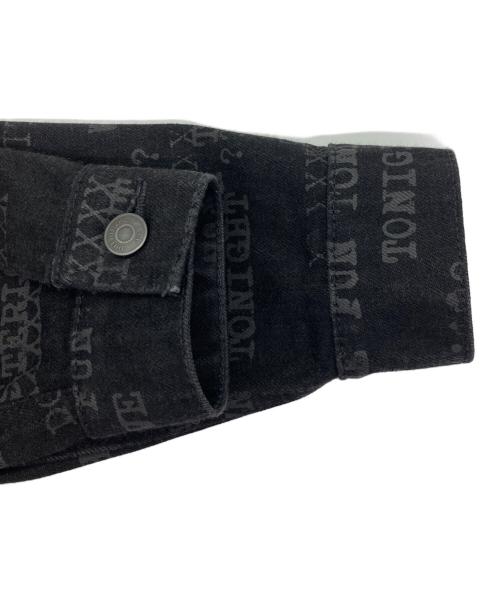 Thee Hysteric XXX（ジィ ヒステリックトリプルエックス）Thee Hysteric XXX (ジィ ヒステリックトリプルエックス) HAVE FUN TYPE LOGOデニムジャケット ブラック サイズ:Mの古着・服飾アイテム