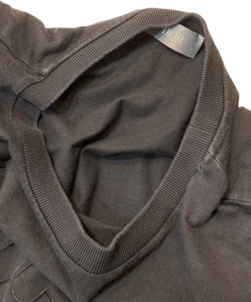 Dior（ディオール）Dior (ディオール) KAWS (カウズ) フロッキーロゴ BEE刺繍 Tシャツ ブラック サイズ:Sの古着・服飾アイテム