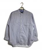 COMME des GARCONS HOMMEコムデギャルソン オム）の古着「ストライプ切替シャツ」｜ブルー