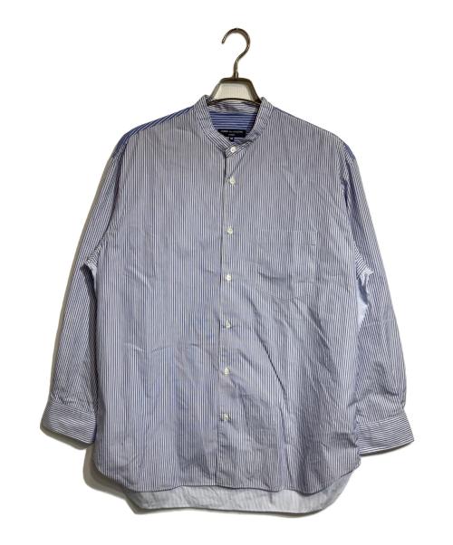COMME des GARCONS HOMME（コムデギャルソン オム）COMME des GARCONS HOMME (コムデギャルソン オム) ストライプ切替シャツ ブルー サイズ:Mの古着・服飾アイテム