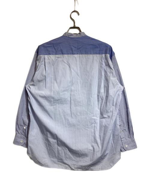 COMME des GARCONS HOMME（コムデギャルソン オム）COMME des GARCONS HOMME (コムデギャルソン オム) ストライプ切替シャツ ブルー サイズ:Mの古着・服飾アイテム