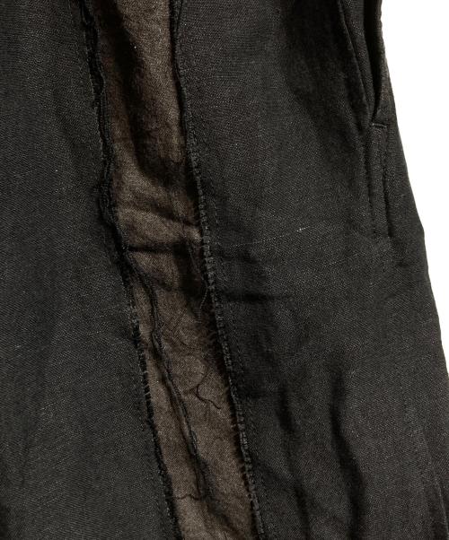 s'yte（サイト）s'yte (サイト) BIO-WASHED DUAL FABRIC WIDE CROPPED PANTS ブラック サイズ:34の古着・服飾アイテム