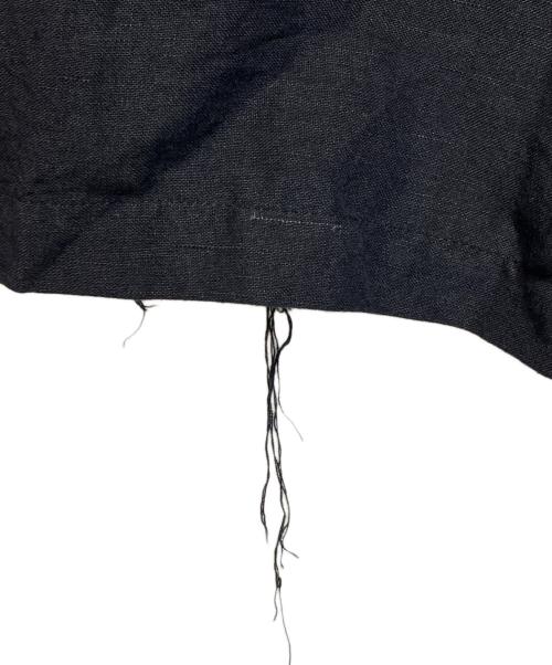 s'yte（サイト）s'yte (サイト) BIO-WASHED DUAL FABRIC WIDE CROPPED PANTS ブラック サイズ:34の古着・服飾アイテム