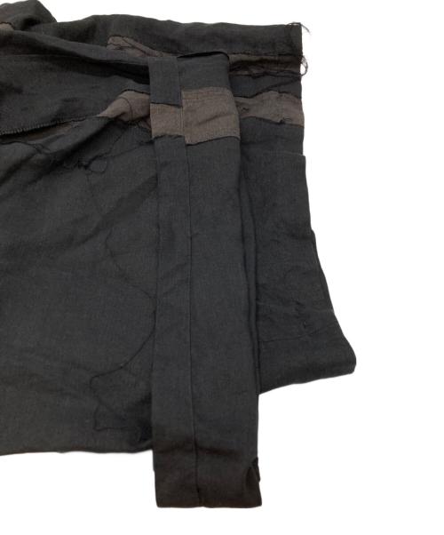 s'yte（サイト）s'yte (サイト) BIO-WASHED DUAL FABRIC WIDE CROPPED PANTS ブラック サイズ:34の古着・服飾アイテム