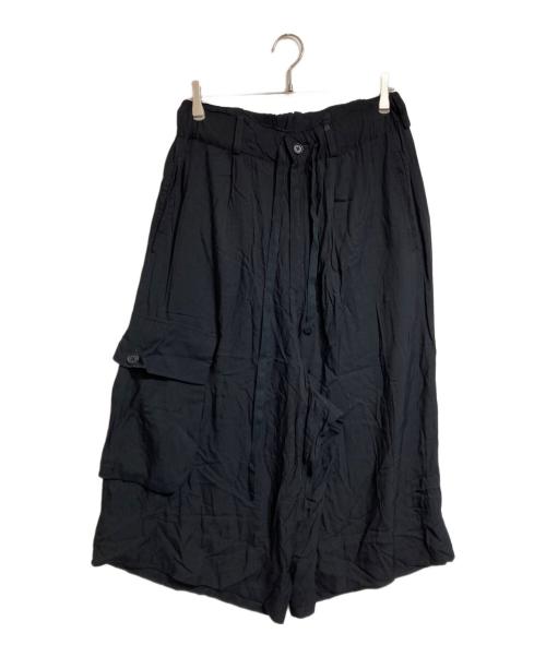 s'yte（サイト）s'yte (サイト) クロップワイドカーゴパンツ ブラック サイズ:3の古着・服飾アイテム