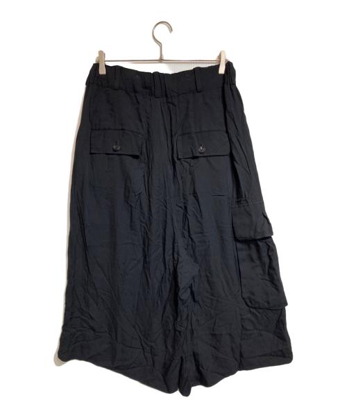 s'yte（サイト）s'yte (サイト) クロップワイドカーゴパンツ ブラック サイズ:3の古着・服飾アイテム