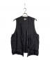 BLACK COMME des GARCONS（ブラックコムデギャルソン）の古着「バック刺繍スカベスト」｜ブラック
