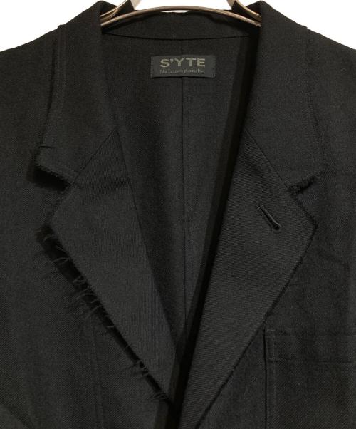 s'yte（サイト）s'yte (サイト) カットオフテーラードジャケット ブラック サイズ:3の古着・服飾アイテム