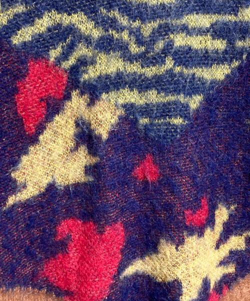 TOGA VIRILIS（トーガ ビリリース）TOGA VIRILIS (トーガ ビリリース) MOHAIR ANIMAL JACQUARD KNIT ブラウン サイズ:48の古着・服飾アイテム