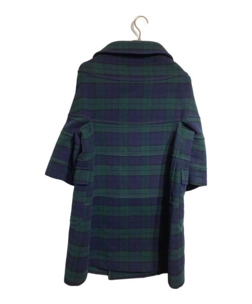 tricot COMME des GARCONS（トリココムデギャルソン）tricot COMME des GARCONS (トリココムデギャルソン) 変形ウールメルトンコート グリーン サイズ:Mの古着・服飾アイテム