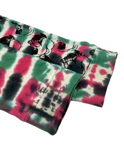SUPREME（シュプリーム）SUPREME (シュプリーム) Dyed Bear L/S Top ピンク×グリーン サイズ:Ⅿの古着・服飾アイテム