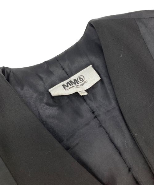 MM6 Maison Margiela（エムエムシックスメゾンマルジェラ）MM6 Maison Margiela (エムエムシックスメゾンマルジェラ) リバースパテッドジャケット ブラック サイズ:38の古着・服飾アイテム