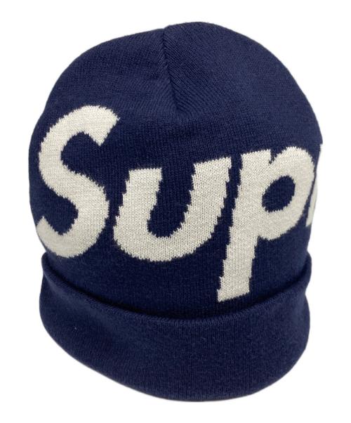 SUPREME（シュプリーム）SUPREME (シュプリーム) Big Logo Beanie ネイビーの古着・服飾アイテム