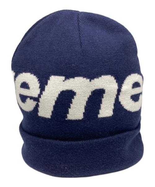 SUPREME（シュプリーム）SUPREME (シュプリーム) Big Logo Beanie ネイビーの古着・服飾アイテム