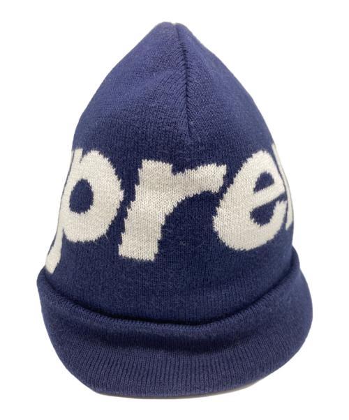 SUPREME（シュプリーム）SUPREME (シュプリーム) Big Logo Beanie ネイビーの古着・服飾アイテム