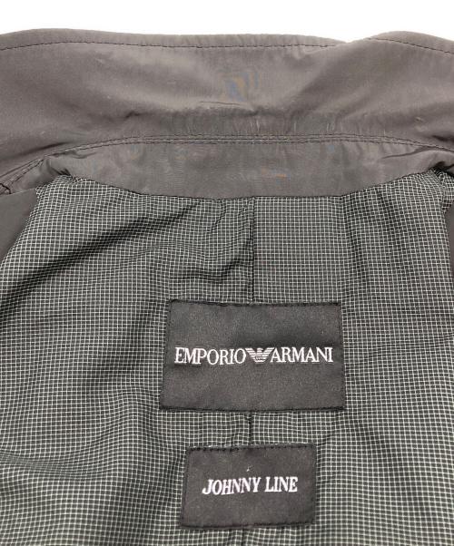 EMPORIO ARMANI（エンポリオアルマーニ）EMPORIO ARMANI (エンポリオアルマーニ) JOHNNY LINE ダブルジャケット ブラック サイズ:48の古着・服飾アイテム