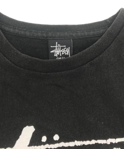 stussy（ステューシー）stussy (ステューシー) ロゴプリントTシャツ ブラック サイズ:Sの古着・服飾アイテム