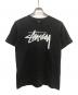stussy（ステューシー）の古着「ロゴプリントTシャツ」｜ブラック