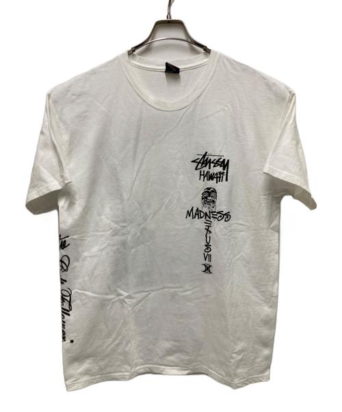 stussy（ステューシー）stussy (ステューシー) NEXUSVII (ネクサスセブン) プリントTシャツ ホワイト サイズ:Lの古着・服飾アイテム