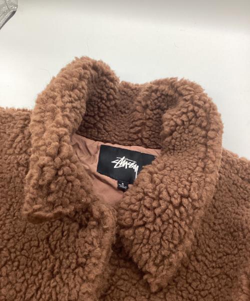 stussy（ステューシー）stussy (ステューシー) Kuna Sherpa Car Coat ブラウン サイズ:Sの古着・服飾アイテム