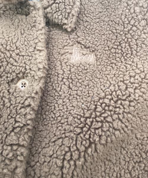 stussy（ステューシー）stussy (ステューシー) Kuna Sherpa Car Coat ブラウン サイズ:Sの古着・服飾アイテム