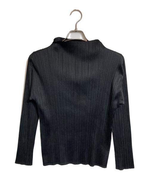 PLEATS PLEASE（プリーツプリーズ）PLEATS PLEASE (プリーツプリーズ) ハイネックプリーツカットソー ブラック サイズ:3の古着・服飾アイテム