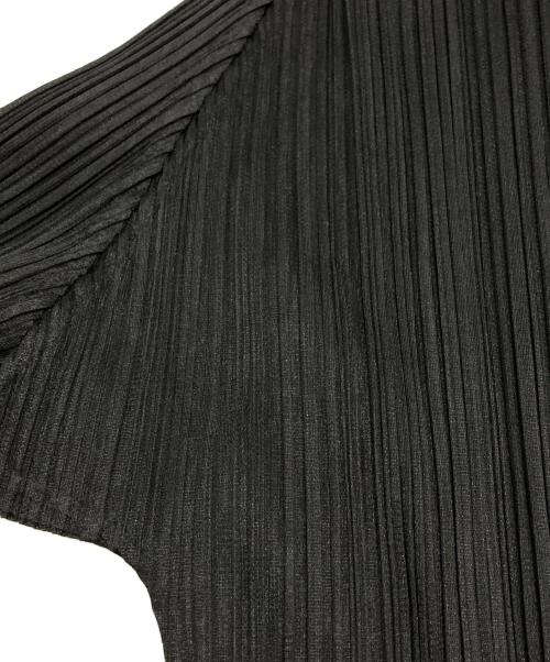PLEATS PLEASE（プリーツプリーズ）PLEATS PLEASE (プリーツプリーズ) ハイネックプリーツカットソー ブラック サイズ:3の古着・服飾アイテム