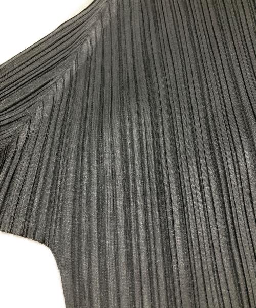 PLEATS PLEASE（プリーツプリーズ）PLEATS PLEASE (プリーツプリーズ) ハイネックプリーツカットソー ブラック サイズ:3の古着・服飾アイテム