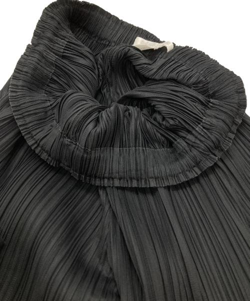 PLEATS PLEASE（プリーツプリーズ）PLEATS PLEASE (プリーツプリーズ) プリーツワイドクロップパンツ ブラック サイズ:2の古着・服飾アイテム