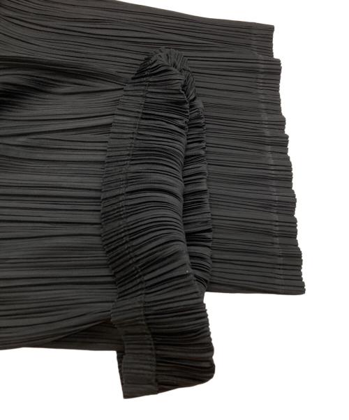 PLEATS PLEASE（プリーツプリーズ）PLEATS PLEASE (プリーツプリーズ) プリーツワイドクロップパンツ ブラック サイズ:2の古着・服飾アイテム